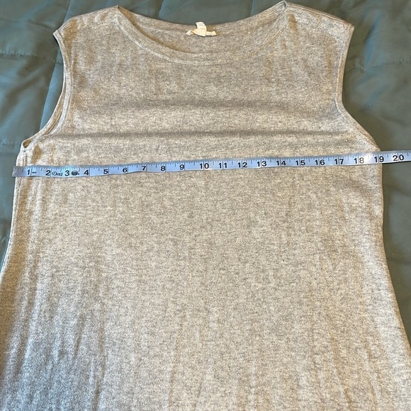 Cashmere Sweater Dress Eileen Fisher SM Grey Tunic Mid Minimalist Contemporary - Picture 14 of 14